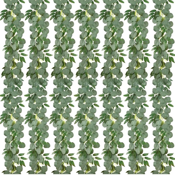 25 count | Willow Leaves Eucalyptus Garland 162.5 total feet Wedding Arch Vines - Picture 4 of 7